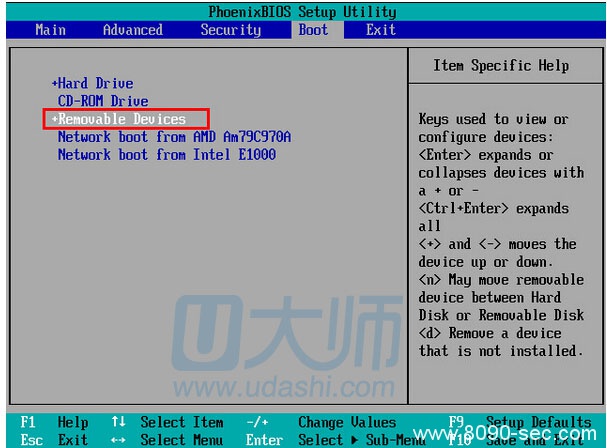 win7bios界面设置u盘启动图文教程 8090安详门户