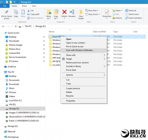 Windows 10更新贴心改造：右键Defender扫描