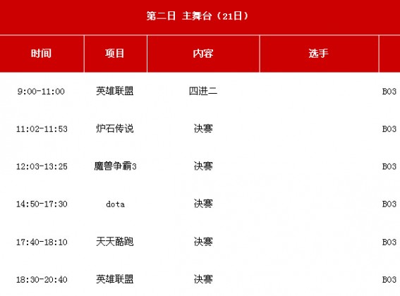 【赛程表】2014wgt电子竞技各人赛 直播地点：【虎牙直播】【173直播】【斗鱼TV】【TGA直播】