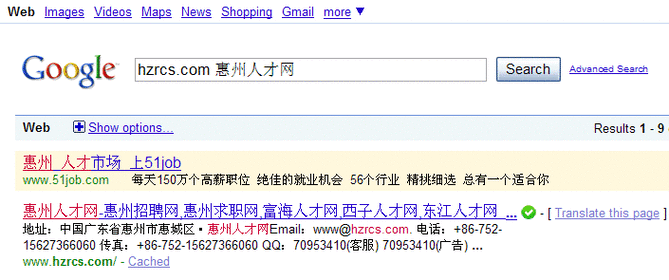 从谷歌推广的粉色底纹 谈人才招聘网站的竞争