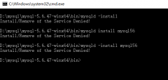 【mysql】安装报错Install/Remove of the Service Denied!