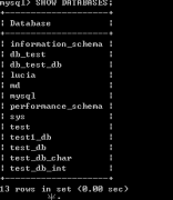 MySQL查看数据库
