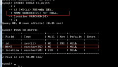 MySQL之非空约束（NOT NULL）