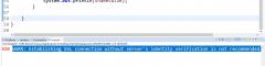 jdbc连接mysql时发出警告：WARN: Establishing SSL connection without s