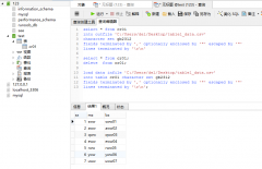 mysql——某表所有记录的导出和导入——csv文件