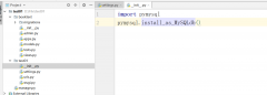 django配置使用mysql数据库运行报错：django.core.exceptions.ImproperlyConf