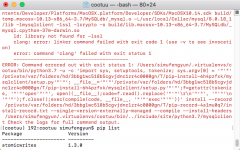 Mac中 pip3 install mysqlclient 报错
