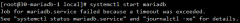 systemd[1]: mariadb.service: Can&#39;t open PID file /da