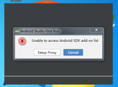 Android studio初次安装启动时弹出unable to access android sdk add-on l
