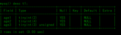 mysql常规操作