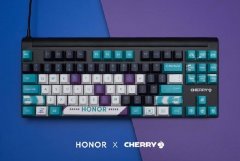 荣耀推出 Cherry 联名电竞键盘：按键布满 AI、GPU TURBO 元素