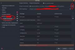 系统为Ubuntu18.04 点击file--setting--Project:***--project interpr