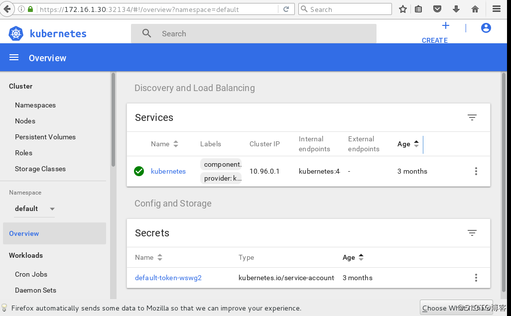 k8s之web界面（Dashboard）从安置到应用
