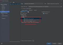  Project Structure - Artifacts 解决IDEA部署web项目时