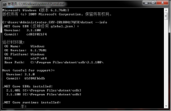 请检查确保已安装此项且 global.json 中指定的版本(如有)与所安装的版本相匹配
