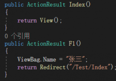 可以取到ViewBag的值 注意：两次地址栏都是输入的Test/f1