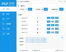  下载安装 phpstudy 安装好运行程序 如图 点击网站