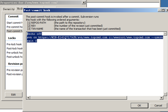 Windows server 2008 R2安置svn+钩子