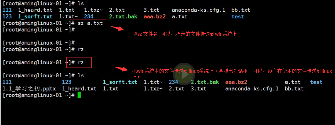 三周第一次课 2.27linux和windows互传文件 3.1 用户配置文件和暗码配置文件 3.2