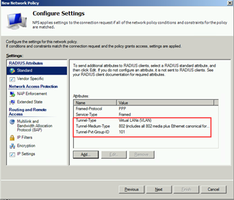 基于Windows2012 NPS的Radius 动态VLAN