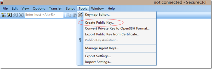 windows 系统下操作SecureCRT、xshell   生成ssh登陆linux的公钥