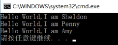 I am Penny " }; yield return new Person { SaySome = " Hello