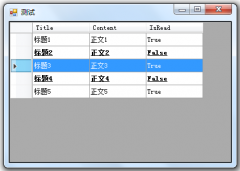 C# DataGridView 对指定行文字加粗实现阅读标记