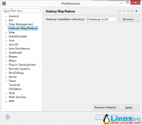 Windows 8.0上Eclipse 4.4.0 配置CentOS 6.5 上的Hadoop2.2.0开发环境